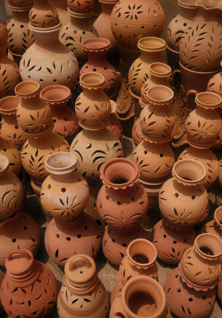 Cache-pot en terre cuite