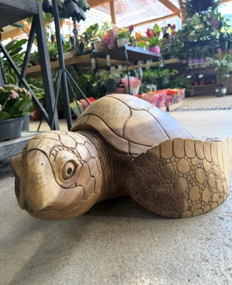 Grande tortue décorative de jardin